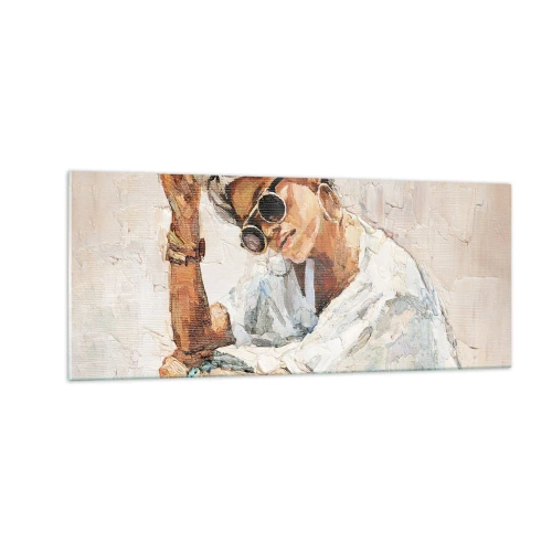 Quadro em vidro - Retrato em pleno sol - 100x40 cm