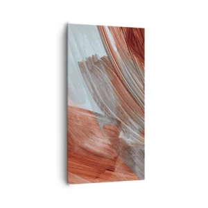 Quadro em tela - Abstração de outono e vento - 65x120 cm