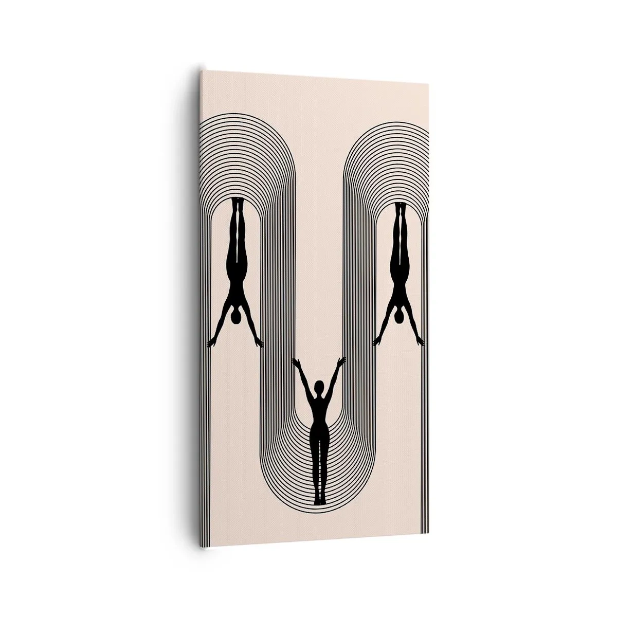 Quadro em tela - De cabeça para baixo - 65x120 cm