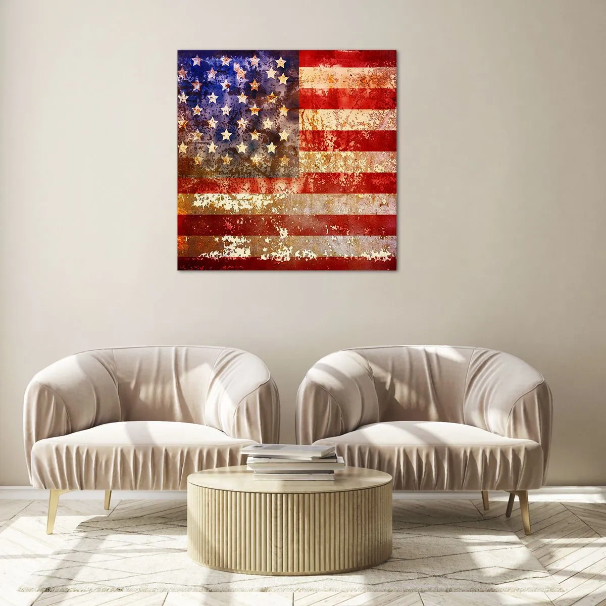 Quadro em vidro - A glória não será esquecida - 70x70 cm