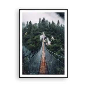 Pôster com moldura preta - Apenas para águias - 70x100 cm