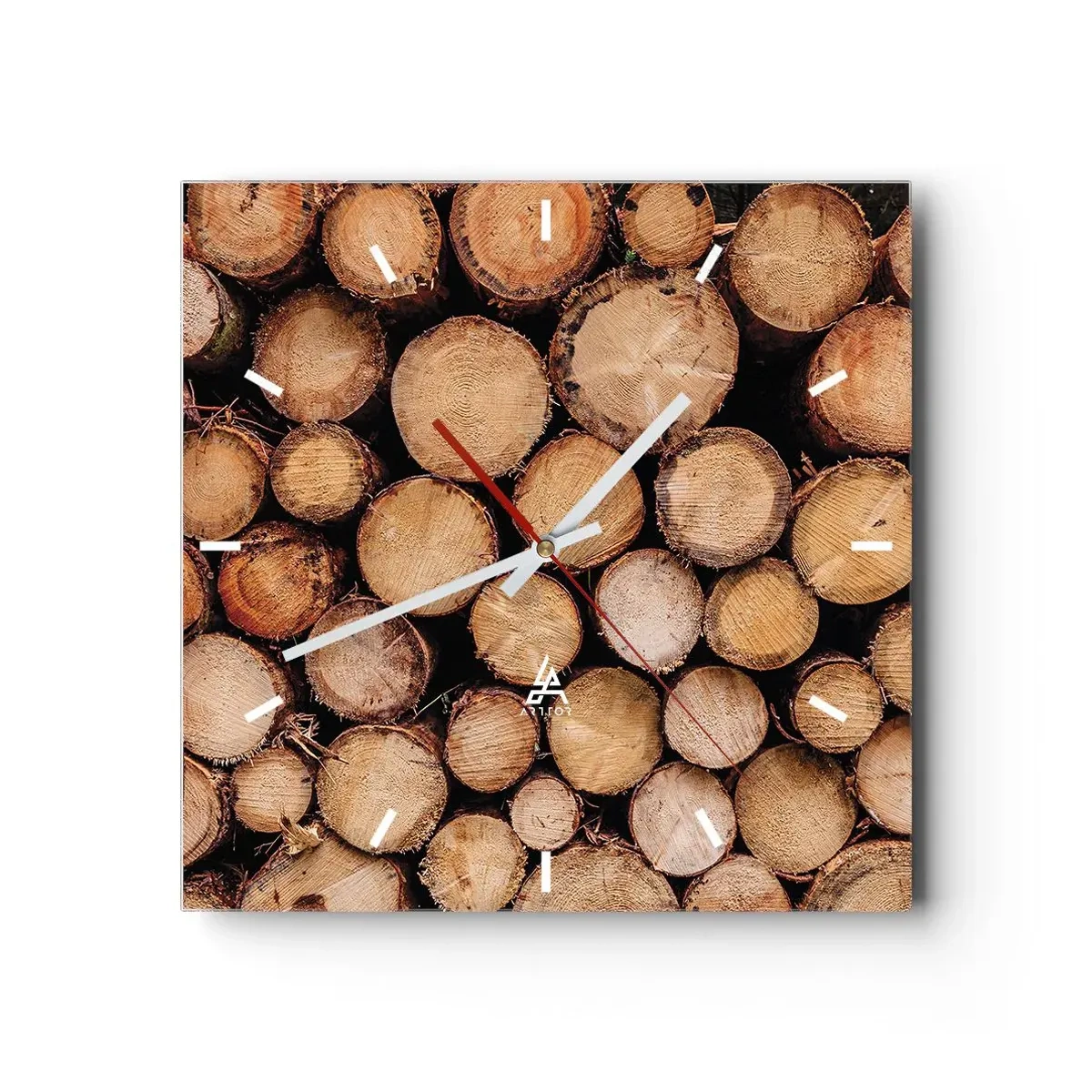 Relógio de parede - Relógio em vidro - Um novo começo - 40x40 cm