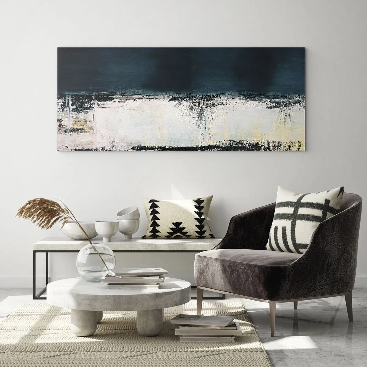 Quadro em vidro - Composição horizontal - 140x50 cm