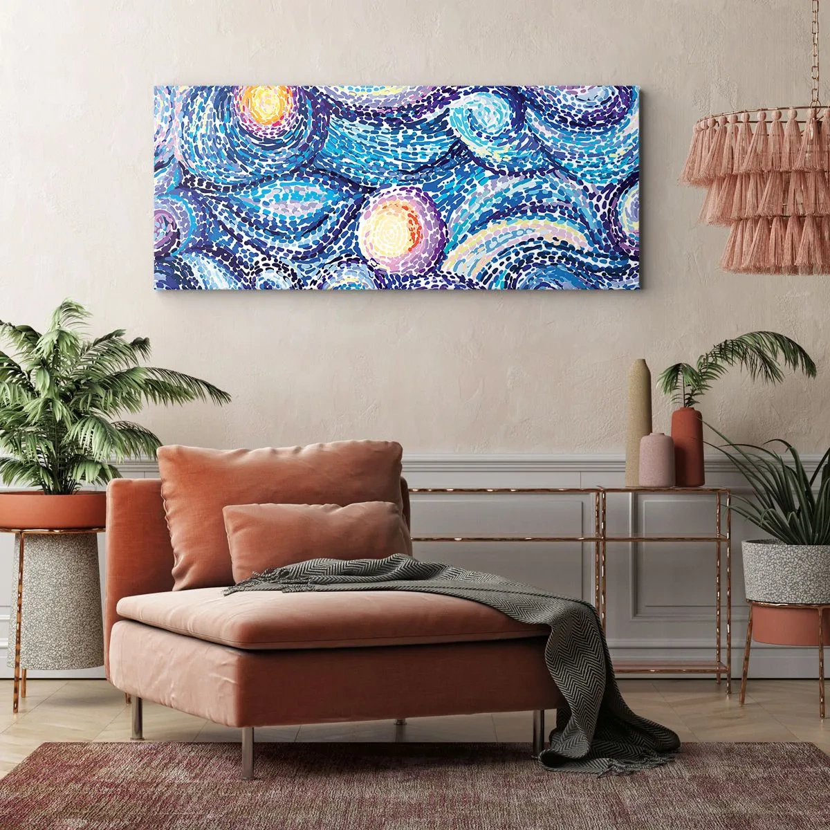 Quadro em tela - De um quadro de van Gogh - 100x40 cm