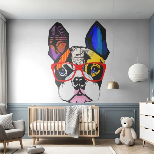 Papel de Parede Standard Eco - Intelectual - Abstração, Cachorro, Bulldog francês - 400x280 cm