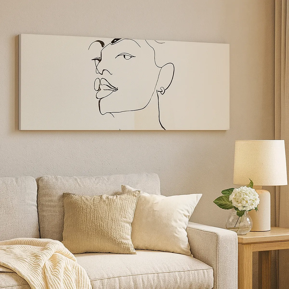 Quadro em tela - Olhar orgulhoso - 30x30 cm