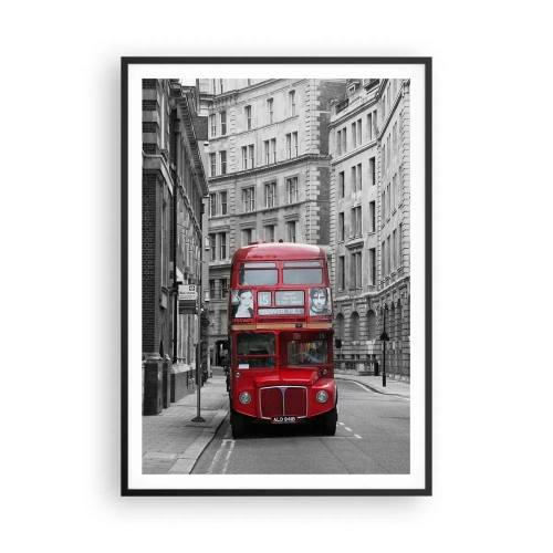 Pôster com moldura preta - A vida quotidiana não deve ser cinzenta - 70x100 cm