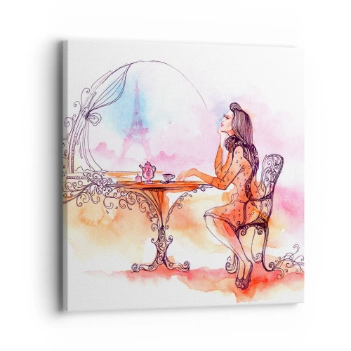 Quadro em tela - Elegância parisiense - 40x40 cm