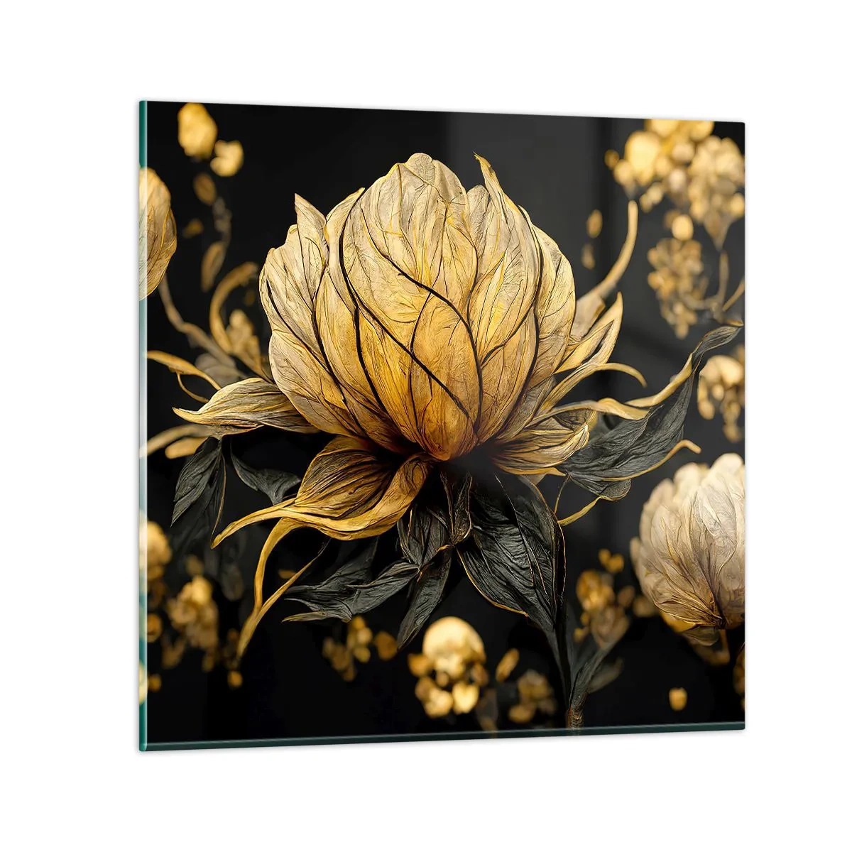 Quadro em vidro - Fragilidade sutil - 40x40 cm