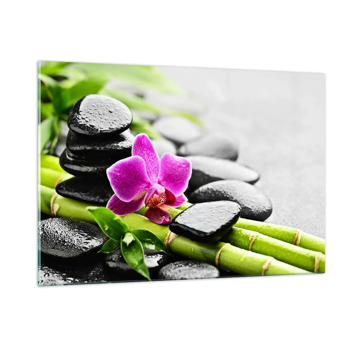 Quadro em vidro - Calmo equilíbrio - 120x80 cm