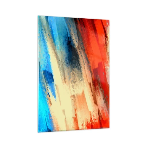 Quadro em vidro - Cascata de cores - 80x120 cm