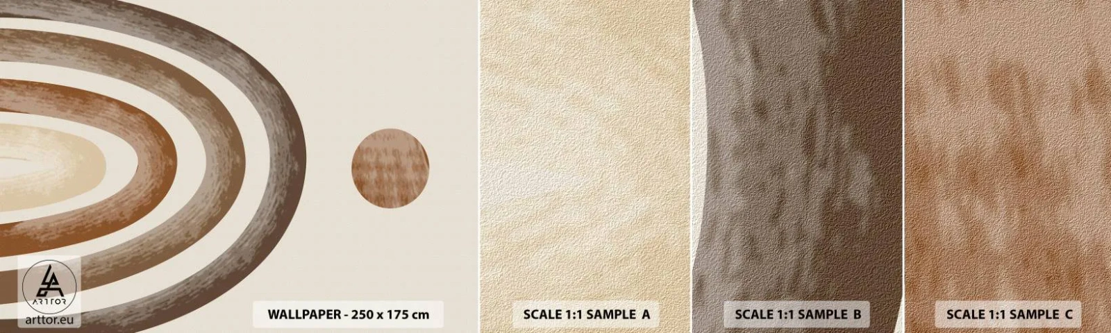 Amostra de Papel de Parede Standard Eco - Numa galáxia muito distante - Abstração, Pedaço, Projeto - 100x30 cm