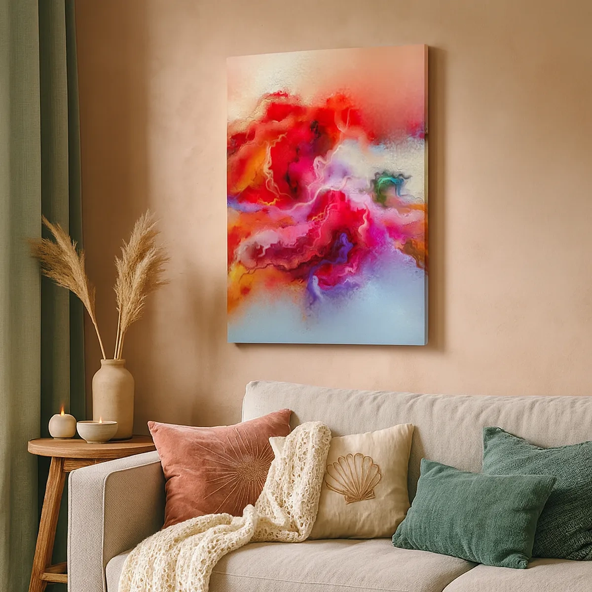 Quadro em tela - Como capturar os sonhos - fumo - 50x70 cm