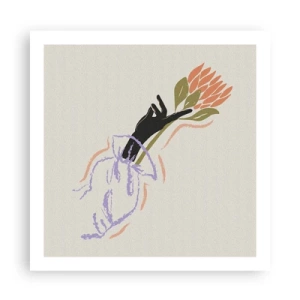 Pôster - Toque fraterno - 60x60 cm