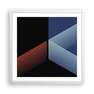 Pôster em moldura branca - Uma história simples - 50x50 cm