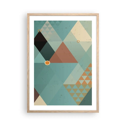 Pôster com moldura de carvalho claro - A unidade de muitos, os muitos da unidade - 50x70 cm