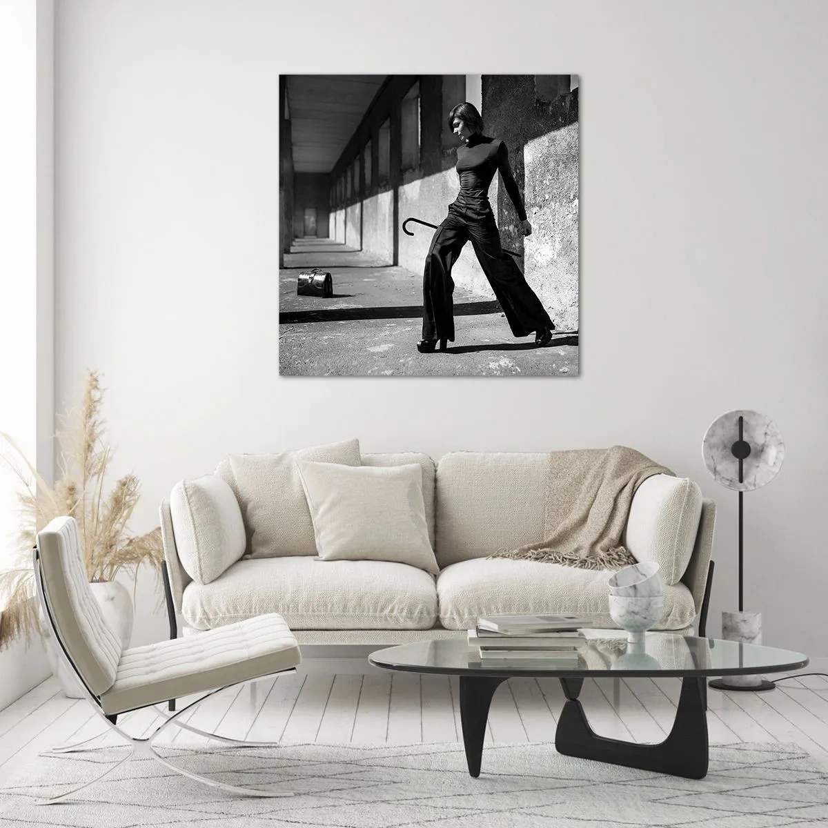 Quadro em vidro - Elegância urbana - 30x30 cm