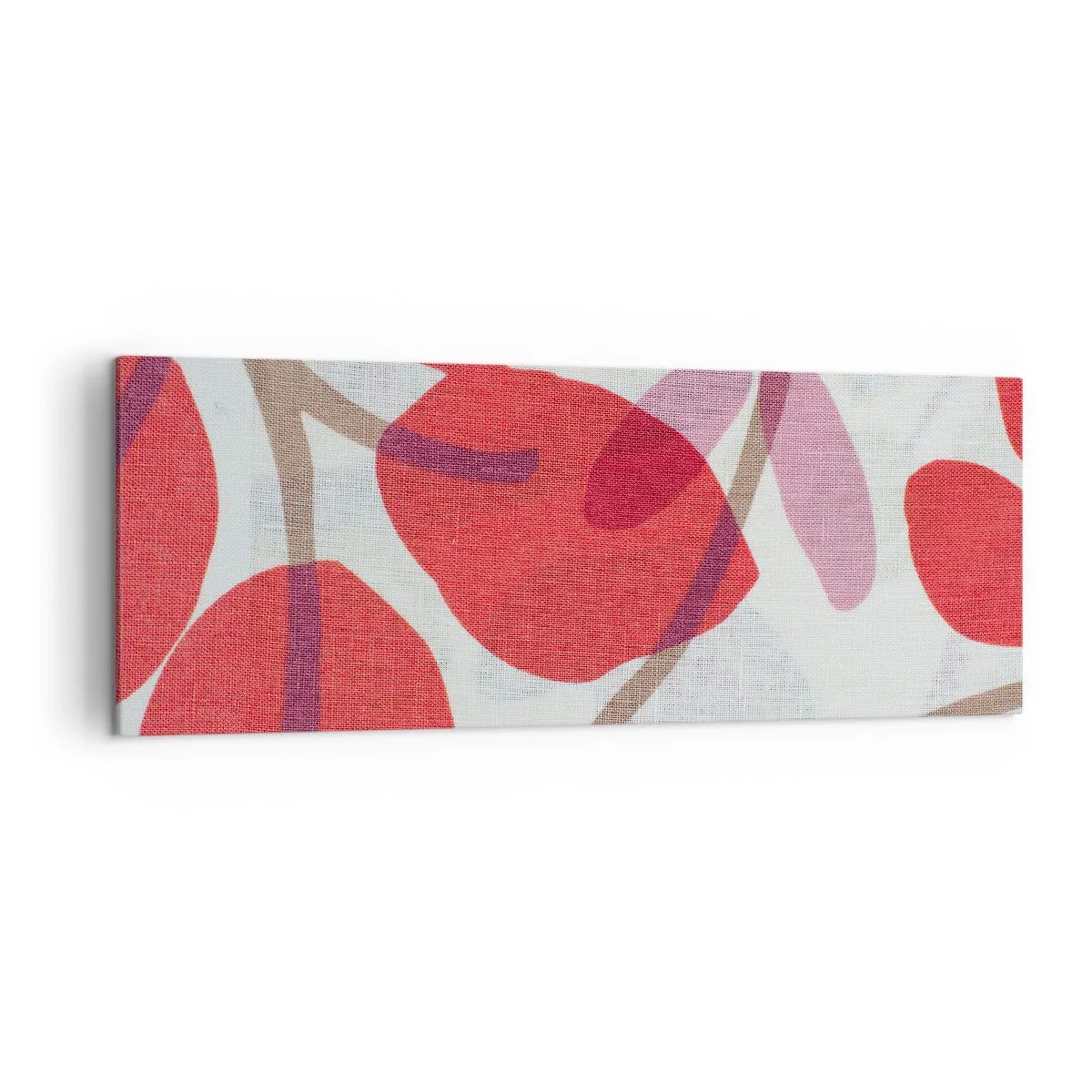 Quadro em tela - Arranjo de flores em rosa - 140x50 cm