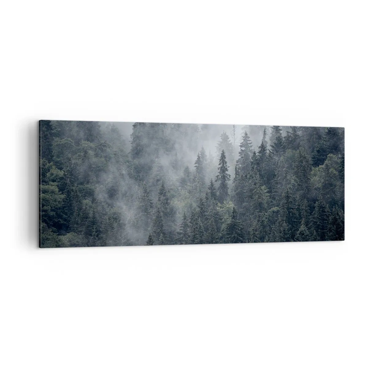 Quadro em tela - O amanhecer da floresta - 140x50 cm