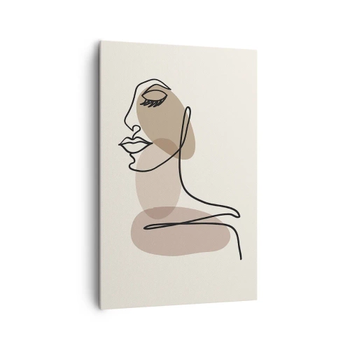 Quadro em tela - Ouvindo-se a si própria - 80x120 cm