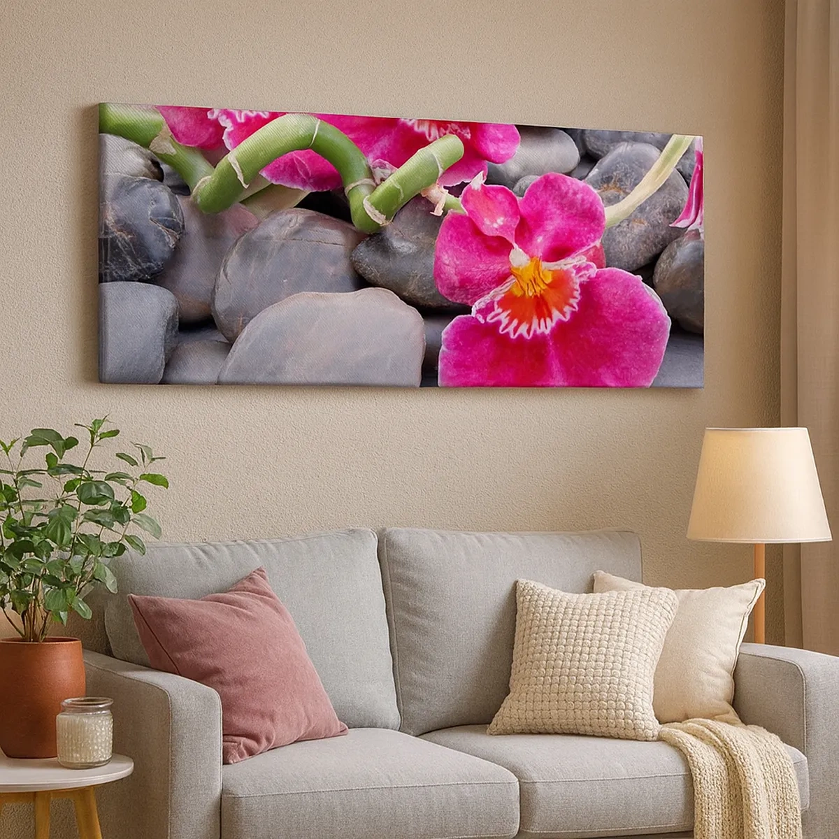 Quadro em tela - Frio e calor - 30x30 cm