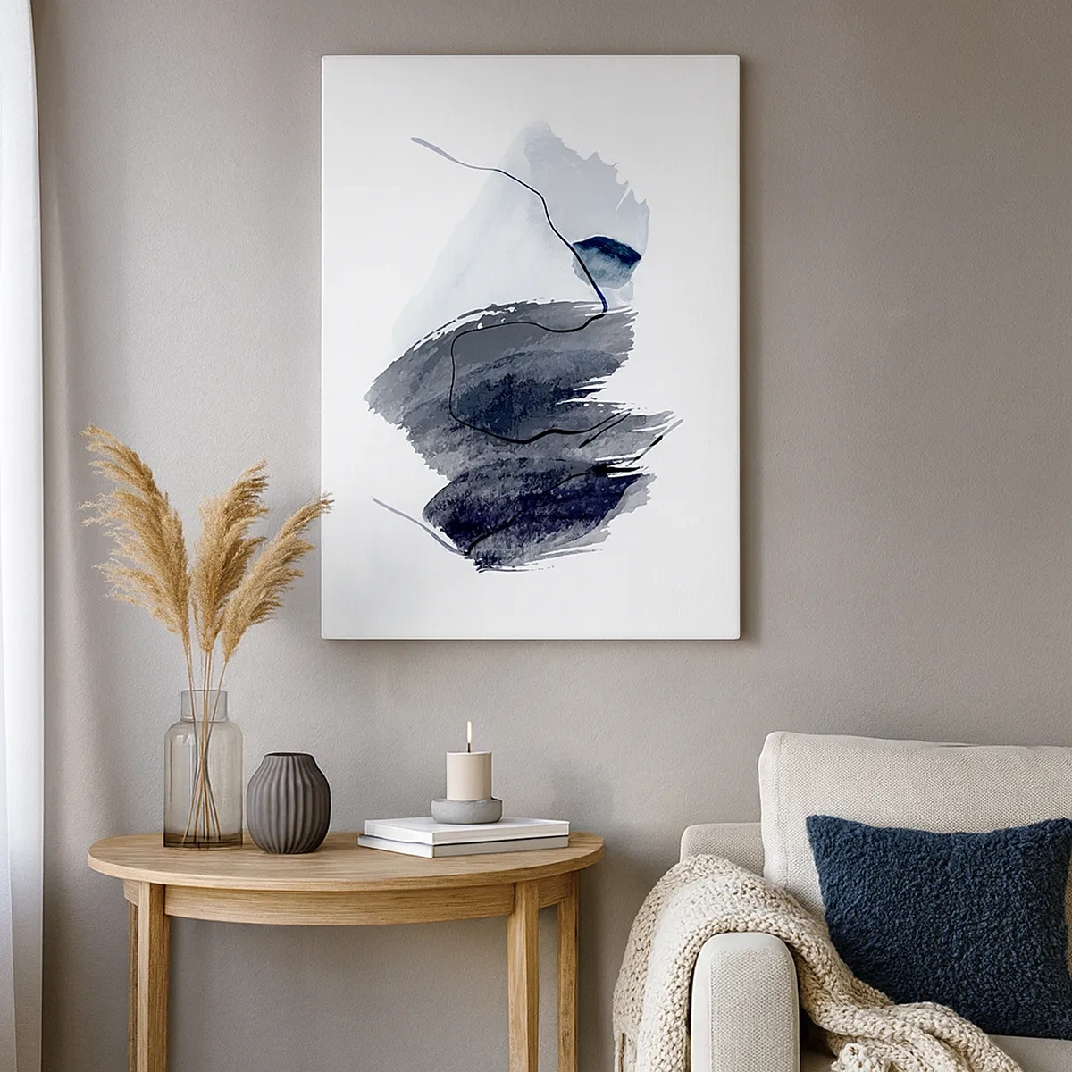 Quadro em tela - Intensidade e movimento - 50x70 cm