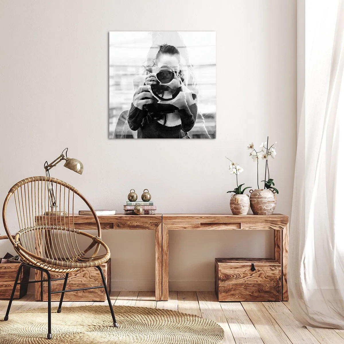 Quadro em tela - Criador e material - 70x70 cm