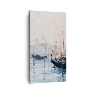 Quadro em tela - Além da água, atrás do nevoeiro - 45x80 cm
