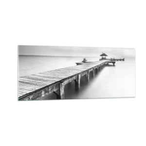 Quadro em vidro - Para longe - 100x40 cm