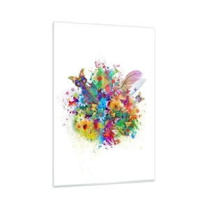 Quadro em vidro - Um ramo de alegria - 80x120 cm