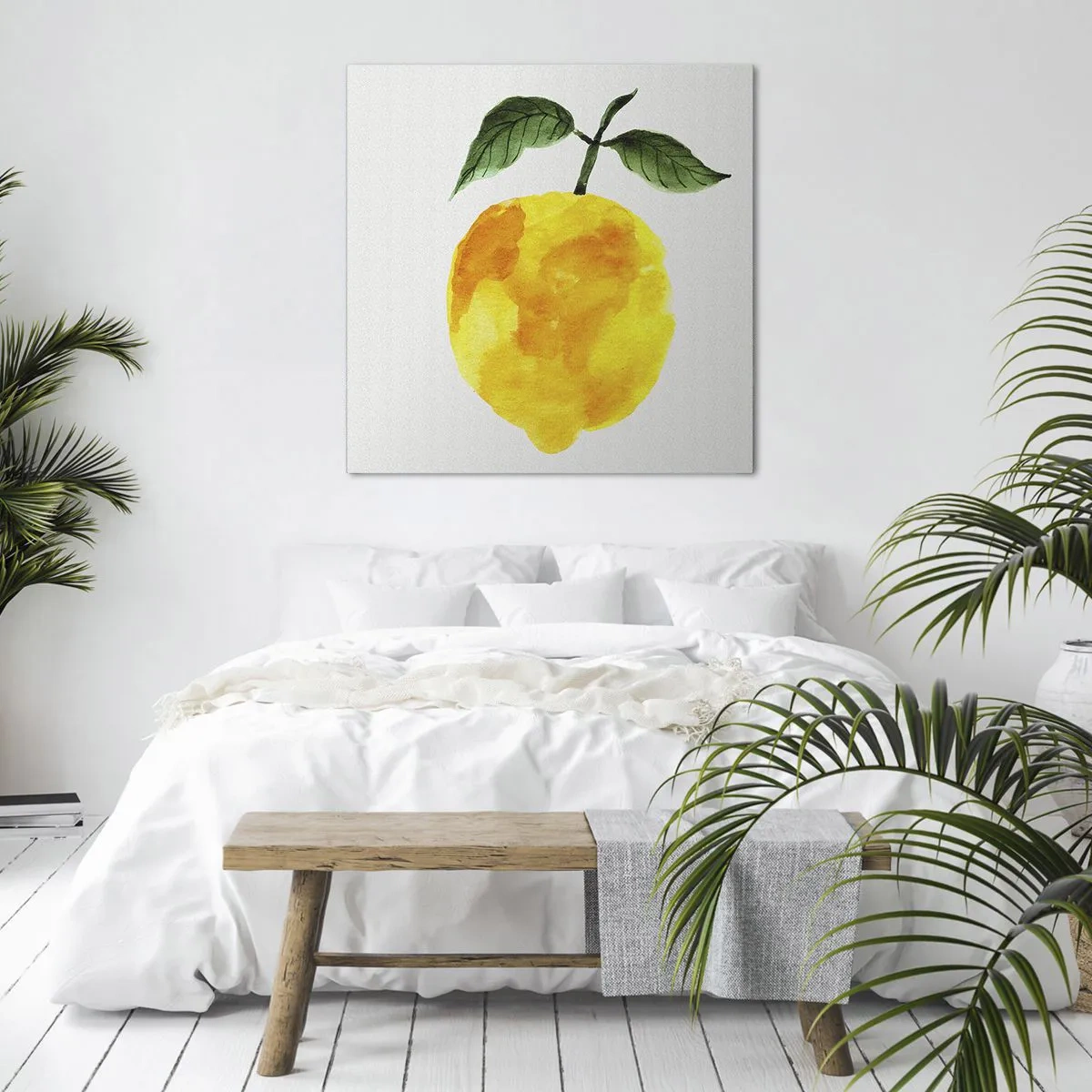 Quadro em tela - Como saborear o sol - 50x50 cm