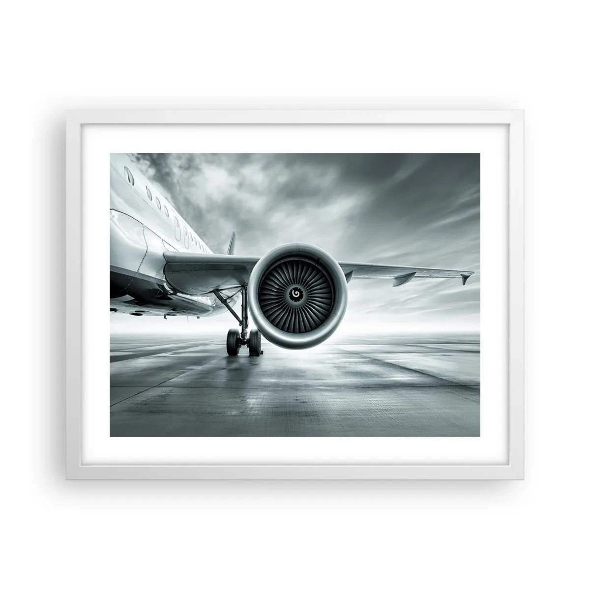 Pôster em moldura branca - Há poder! - 50x40 cm