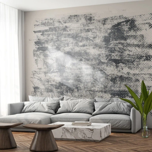 Papel de Parede Premium Canvas - Composição nebulosa - Abstração, Pedaço, Padrão Moderno - 100x70 cm