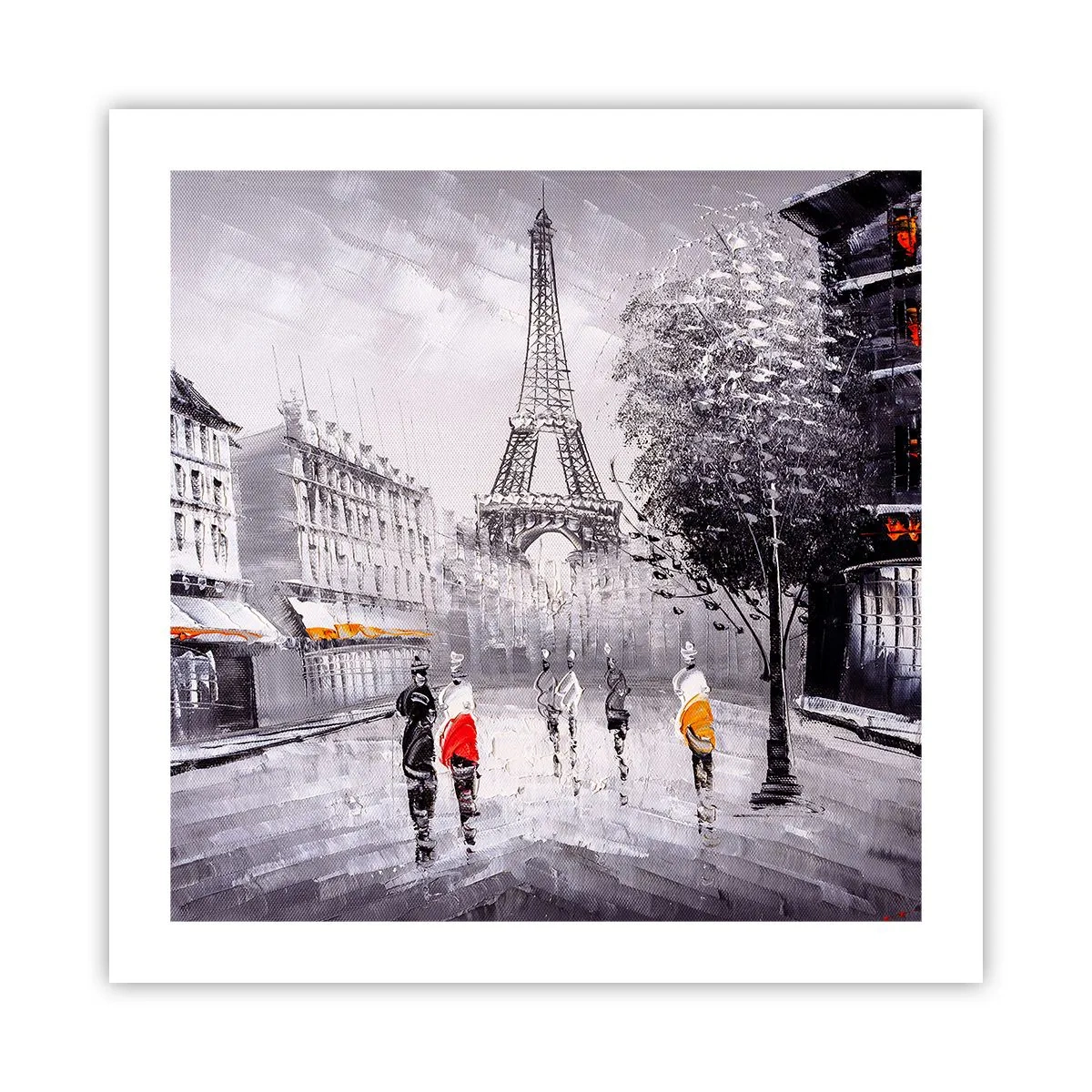 Pôster - Passeio em Paris - 50x50 cm