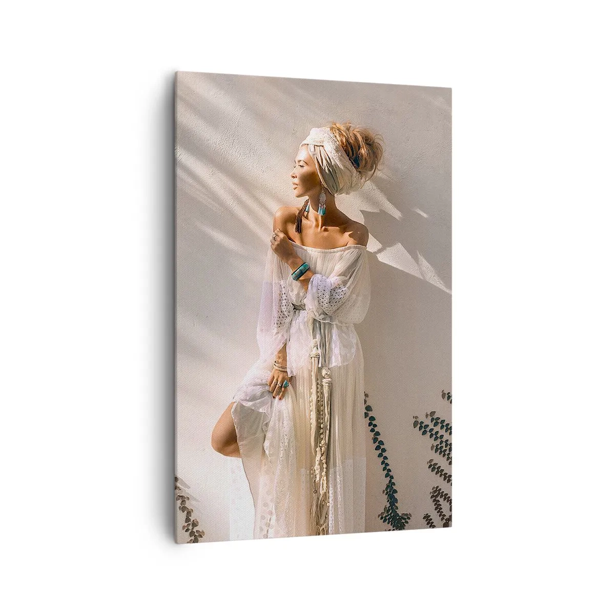 Quadro em tela - O sol e a garota - 80x120 cm