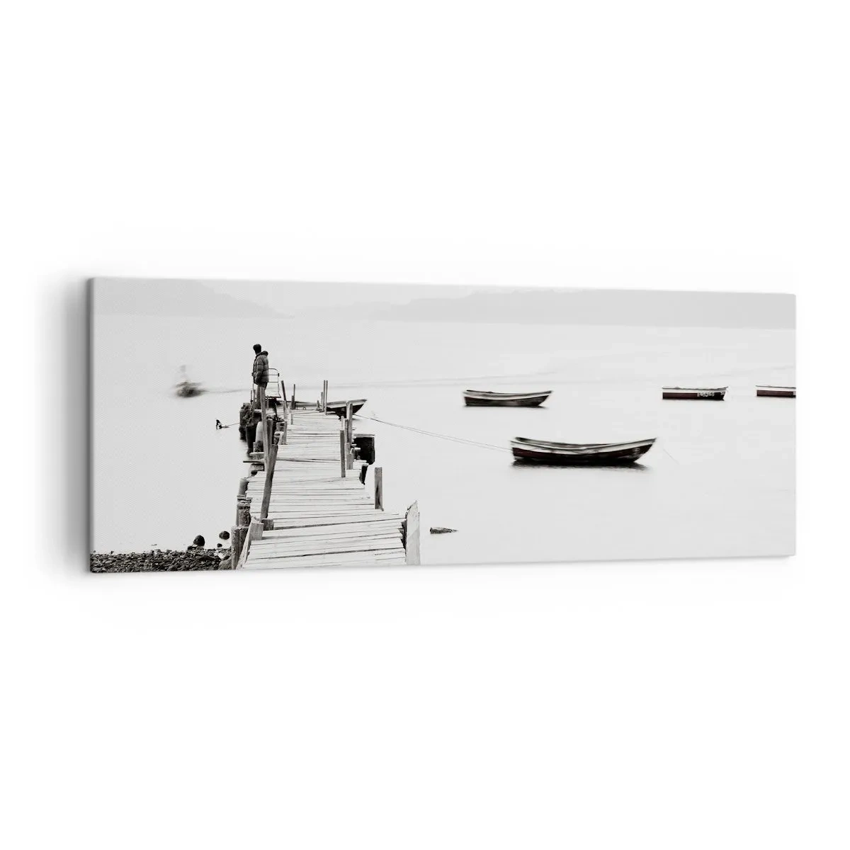 Quadro em tela - Sobre água calma e límpida - 140x50 cm