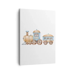 Quadro em tela - Parado na estação... - 50x70 cm