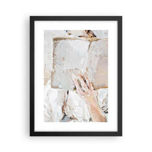 Pôster com moldura preta - Em outro mundo - 30x40 cm