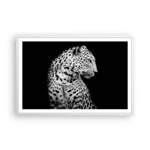 Pôster em moldura branca - Perfil direito perfeito! - 91x61 cm