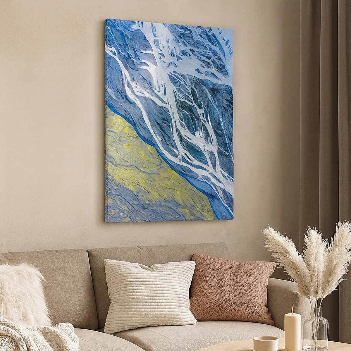 Quadro em tela - Pinturas rupestres da natureza - 50x70 cm