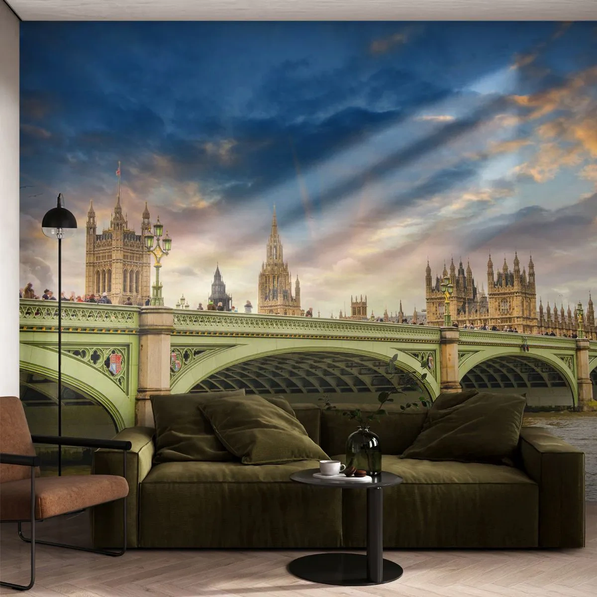 Papel de Parede Autocolante Deluxe Sticker - O tempo parou no Império - Cidade, Londres, Arquitetura - 250x175 cm