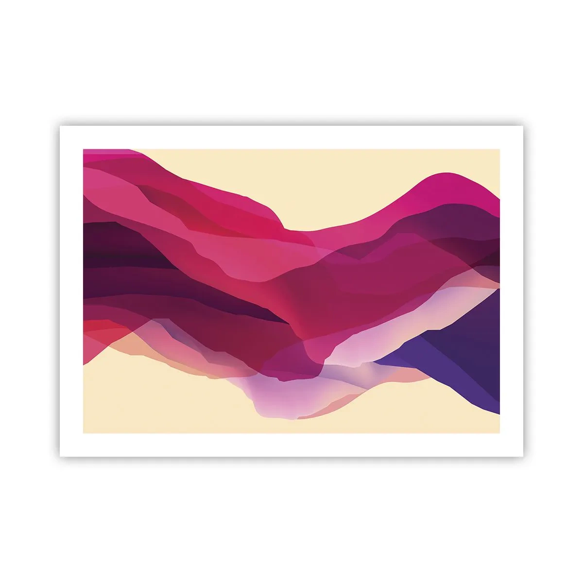 Pôster - Ondas de roxo - 70x50 cm