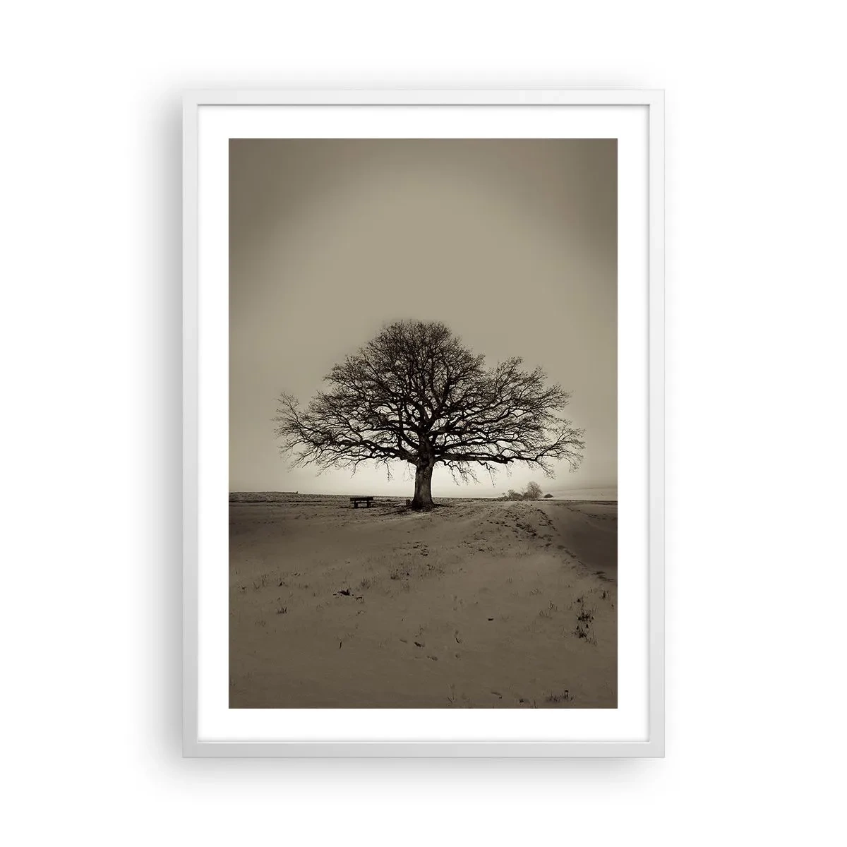 Pôster em moldura branca - Daqui para a eternidade - 50x70 cm