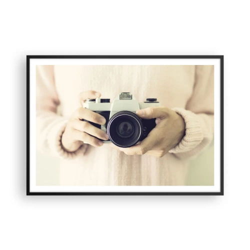 Pôster com moldura preta - Para ver mais... - 100x70 cm