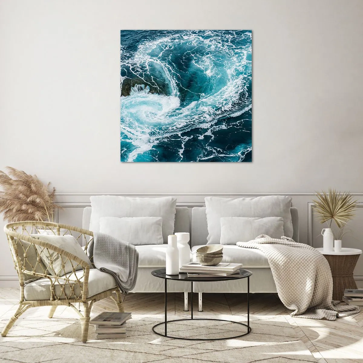 Quadro em vidro - Portões para o Interior da Terra - 30x30 cm