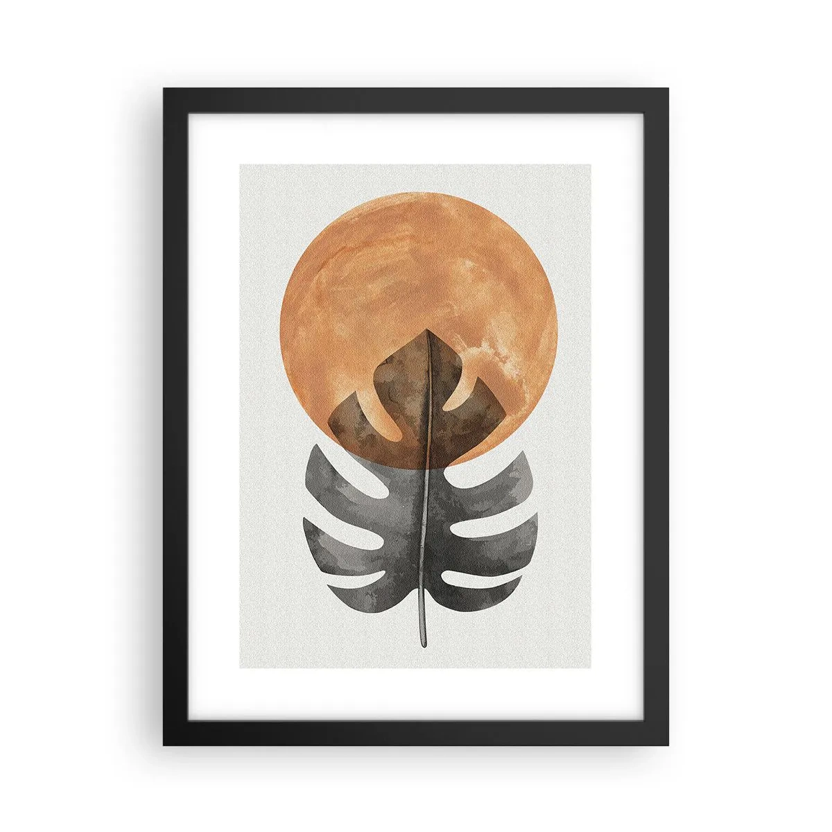 Pôster com moldura preta - Sempre o sol - 30x40 cm