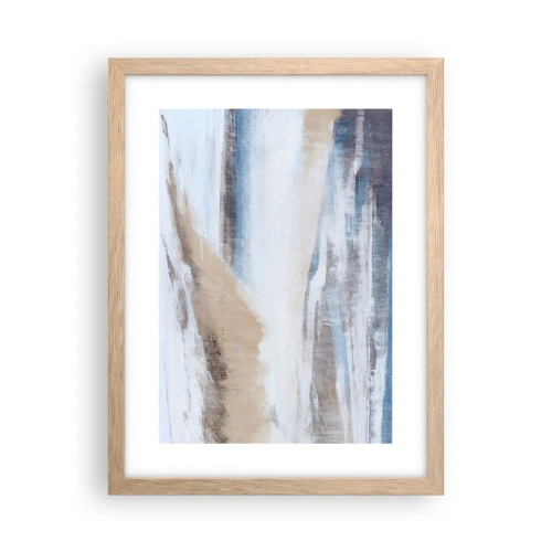 Pôster com moldura de carvalho claro - Composição de inverno - 30x40 cm