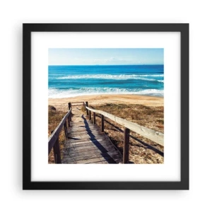 Pôster com moldura preta - Corra! - 30x30 cm