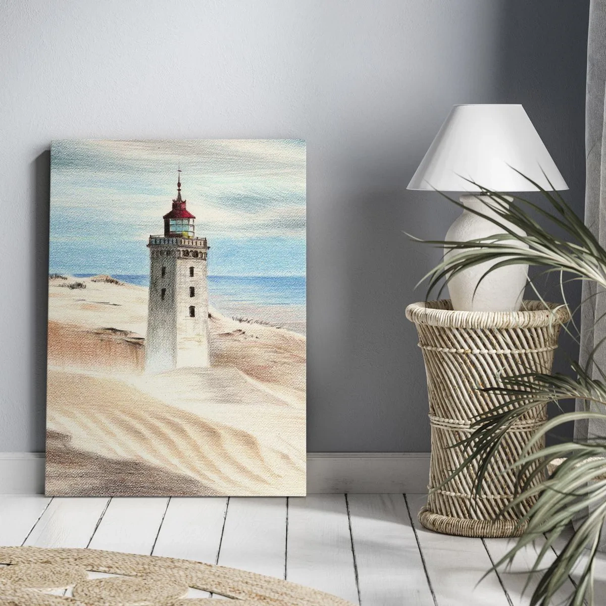Quadro em tela - Sempre a olhar para o mar - 50x70 cm