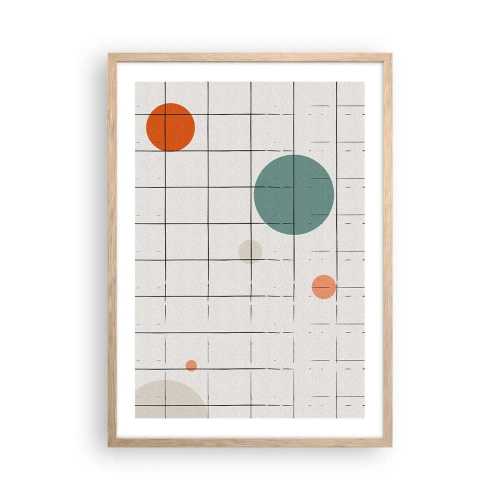 Pôster com moldura de carvalho claro - Encurralado. Nós ou eles? - 50x70 cm